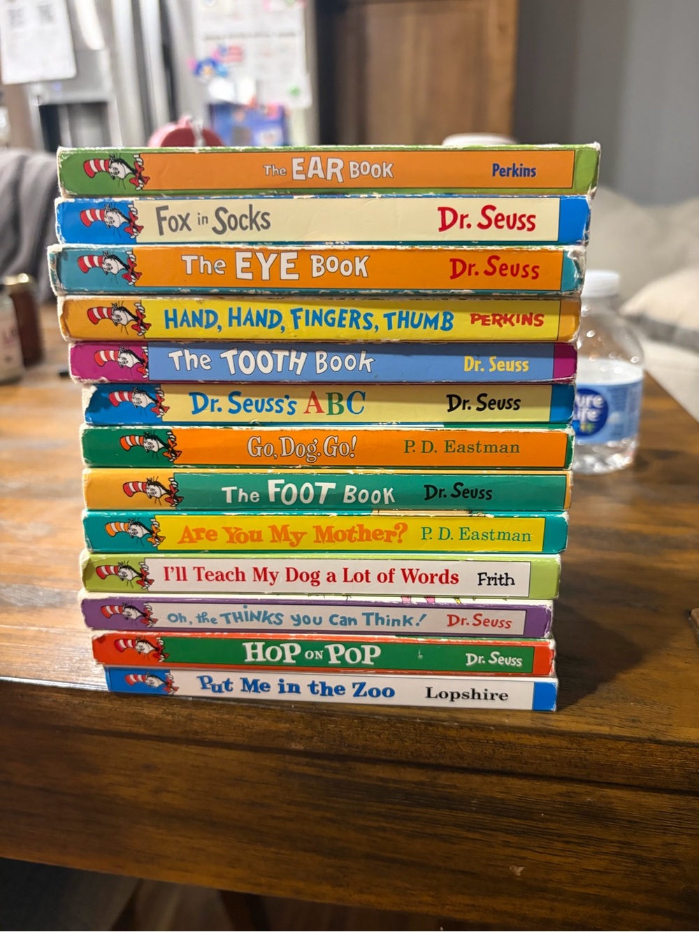 Dr. Seuss Kids Book Stack - Blue Green Yellow Orange Red Purple White Covers